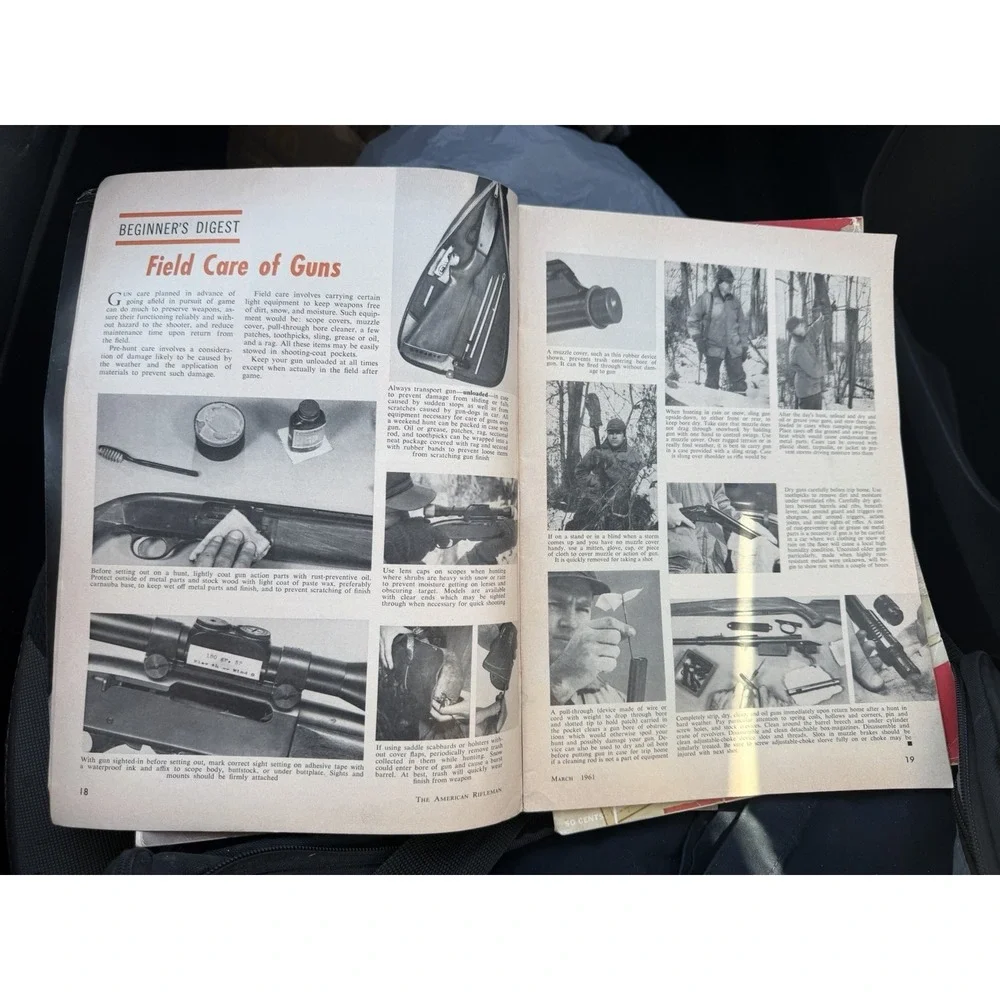Vintage The American‎ Rifleman Magazine, March and May 1961 (lot of 2)